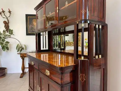 SALE Restauriertes Jugendstil Kredenz Etagere  Bücherschrank Traum Antiquität G1