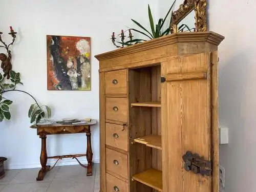 Uriger Biedermeier Brotschrank Almerschrank Speiskasten Bauernkasten G1648