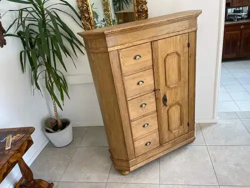 Uriger Biedermeier Brotschrank Almerschrank Speiskasten Bauernkasten G1648