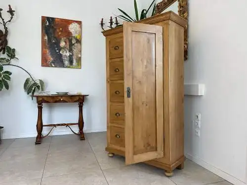 Uriger Biedermeier Brotschrank Almerschrank Vorratskasten Kasten Antik G1659