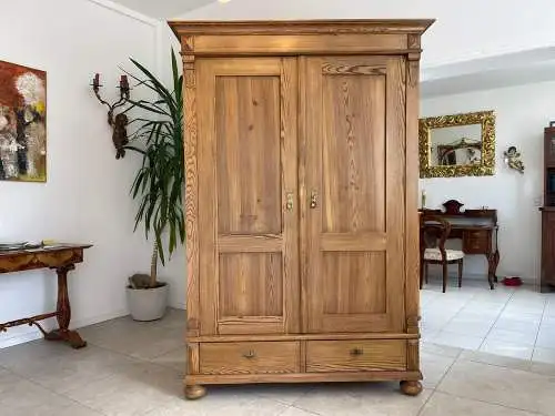 Bauernschrank Gründerzeit Hallenschrank Kasten Antiquität Kleiderschrank G1658