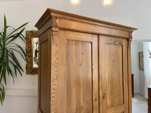 Bauernschrank Gründerzeit Hallenschrank Kasten Antiquität Kleiderschrank G1658