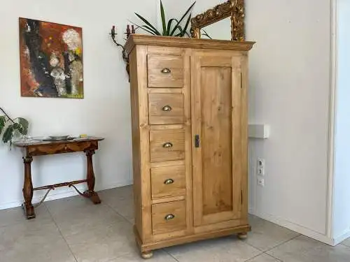 Alter Biedermeier Brotschrank Almerschrank Vorratskasten Bauernschrank Kasten G1