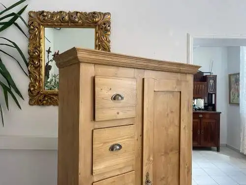 Alter Biedermeier Brotschrank Almerschrank Vorratskasten Bauernschrank Kasten G1