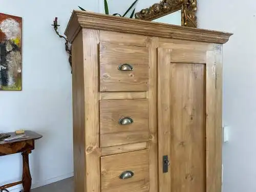 Alter Biedermeier Brotschrank Almerschrank Vorratskasten Bauernschrank Kasten G1