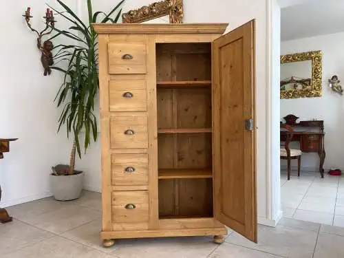 Antiker Biedermeier Brotschrank Almerschrank Vorratskasten Bauernkasten G1657