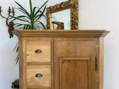 Uriger Biedermeier Brotschrank Almerschrank Vorratskasten Bauernkasten G1650
