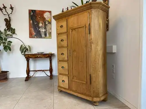 Uriger Biedermeier Brotschrank Almerschrank Vorratskasten Bauernkasten G1650