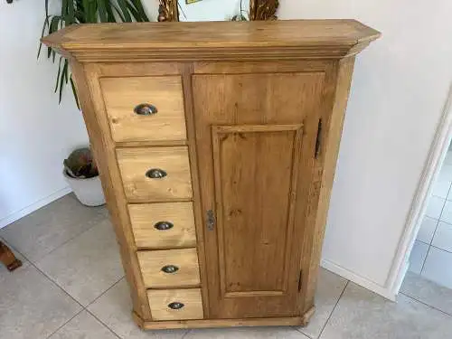 Uriger Biedermeier Brotschrank Almerschrank Vorratskasten Bauernkasten G1650