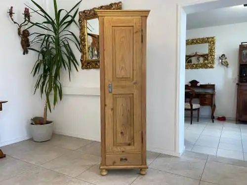 Restaurierter schmaler Bauernschrank Biedermeier Bauernschrank Bauernkasten G165