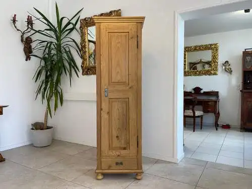 Restaurierter schmaler Bauernschrank Biedermeier Bauernschrank Bauernkasten G165