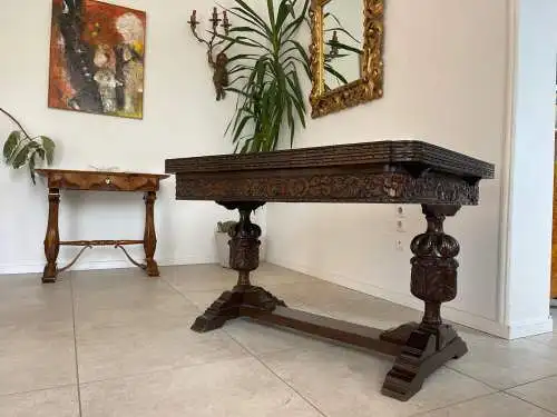 Eichenholz Tafeltisch Esszimmertisch Tisch Esstisch Auszugtisch G1667