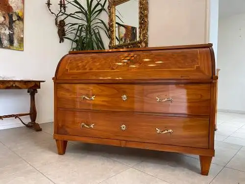 Sale Restauriert Barocker Sekretär Schreibtisch Wurzelholz G1682