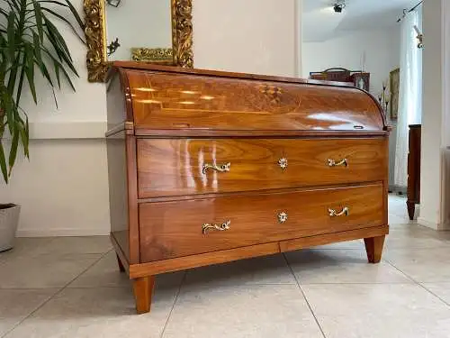 Sale Restauriert Barocker Sekretär Schreibtisch Wurzelholz G1682