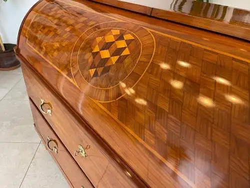 Sale Restauriert Barocker Sekretär Schreibtisch Wurzelholz G1682