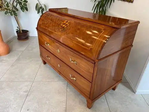 Sale Restauriert Barocker Sekretär Schreibtisch Wurzelholz G1682