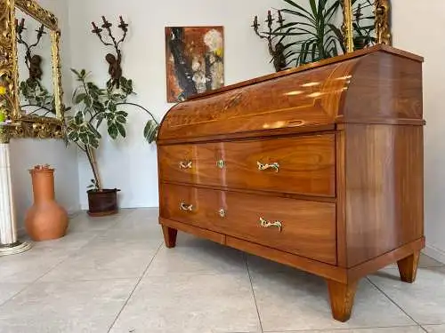 Sale Restauriert Barocker Sekretär Schreibtisch Wurzelholz G1682