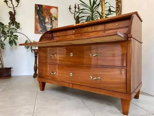 Sale Restauriert Barocker Sekretär Schreibtisch Wurzelholz G1682