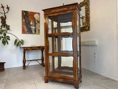 Originale Biedermeier Vitrine Glasschrank Antiquität Bücherschrank G1674