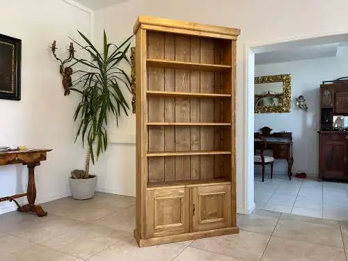 Bäuerliches Bücherregal Stellage Jugendstil Bücherschrank Naturholz G1634