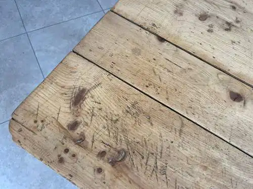 Burgenländischer Jogltisch Bauerntisch Fichtenholz Hüttentisch G1630