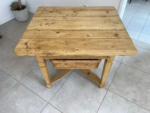 Burgenländischer Jogltisch Bauerntisch Fichtenholz Hüttentisch G1630