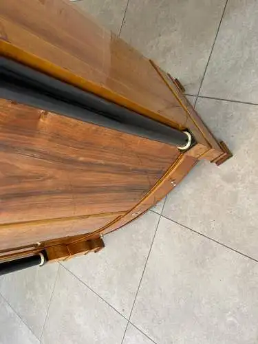 Sale Empire Schrank Säulenschrank Nussholz Restauriert Antiquität Marketiert G11