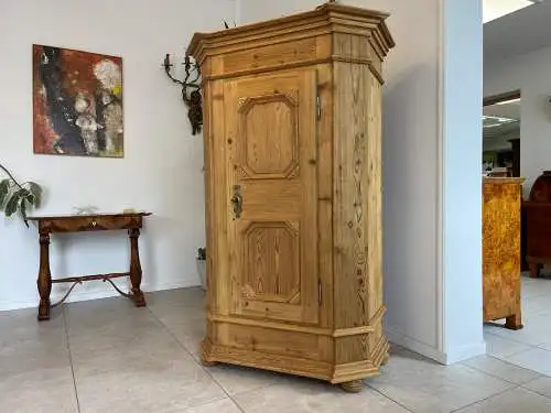 Uriger Brotschrank Almerschrank Vorratsschrank Bauernkasten Antik G1697