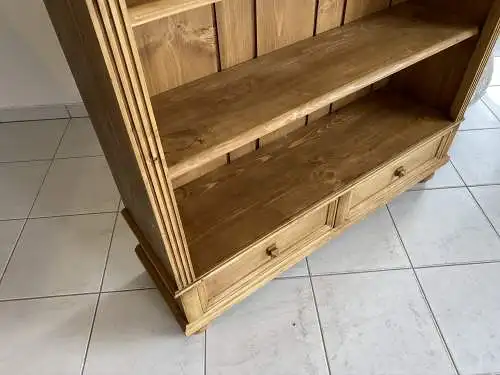 Bücherregal Stellage Antikes Gründerzeit Bücherschrank aus Naturholz G1165