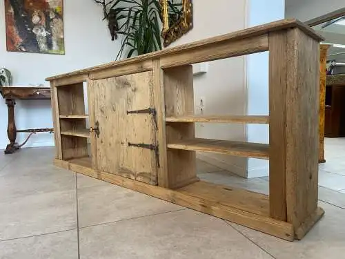 urige Anrichte Bücherregal Brotschrank Ladenschrank Ladenkommode Antik G1698