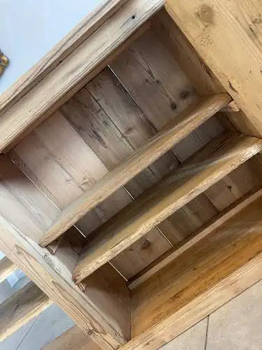 urige Anrichte Bücherregal Brotschrank Ladenschrank Ladenkommode Antik G1698