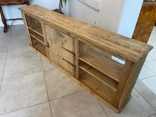 urige Anrichte Bücherregal Brotschrank Ladenschrank Ladenkommode Antik G1698