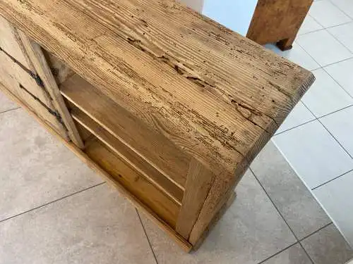 urige Anrichte Bücherregal Brotschrank Ladenschrank Ladenkommode Antik G1698