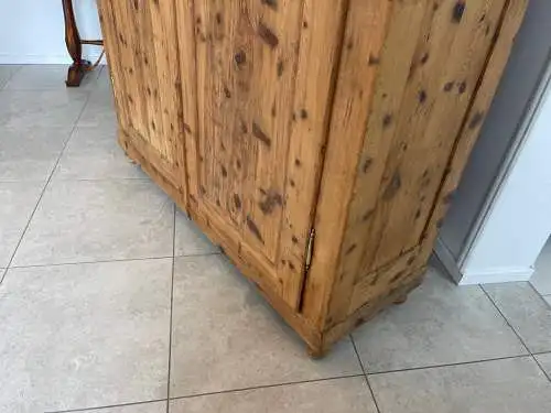 Antiker Biedermeier Zirbenholz Schrank Kasten Bauernschrank G1699