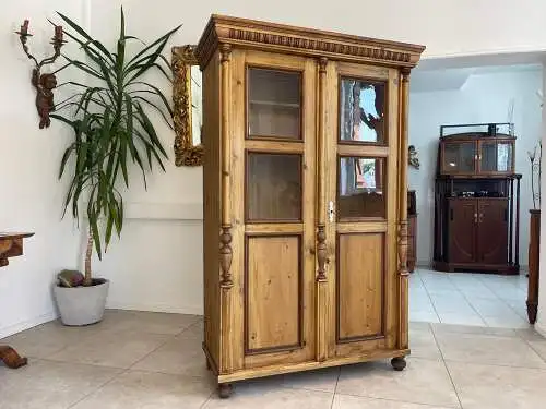 Traum Gründerzeit Kredenz Vitrine  Küchenkredenz Bauernmöbel G1704