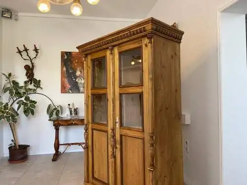 Traum Gründerzeit Kredenz Vitrine  Küchenkredenz Bauernmöbel G1704