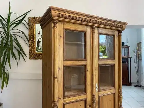 Traum Gründerzeit Kredenz Vitrine  Küchenkredenz Bauernmöbel G1704