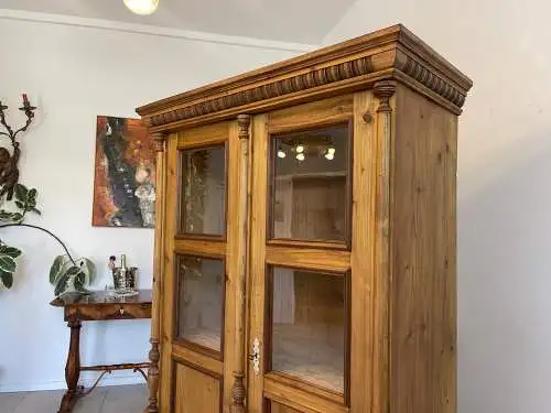 Traum Gründerzeit Kredenz Vitrine  Küchenkredenz Bauernmöbel G1704
