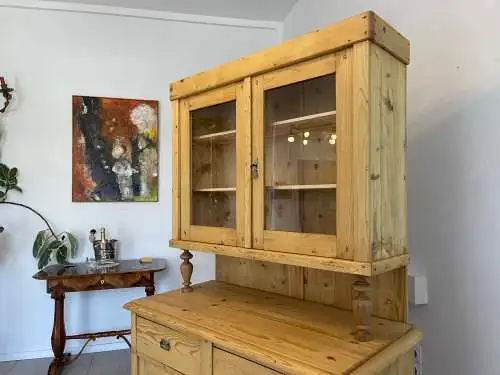 Gründerzeit Naturholschrank Küchenbuffet Küchenschrank Küchenkredenz G1703