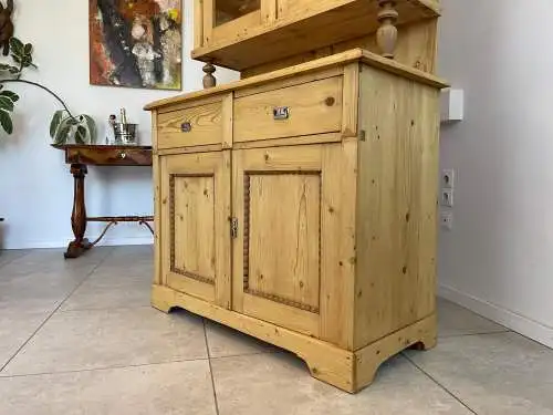 Gründerzeit Naturholschrank Küchenbuffet Küchenschrank Küchenkredenz G1703