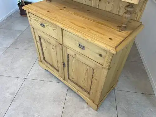 Gründerzeit Naturholschrank Küchenbuffet Küchenschrank Küchenkredenz G1703