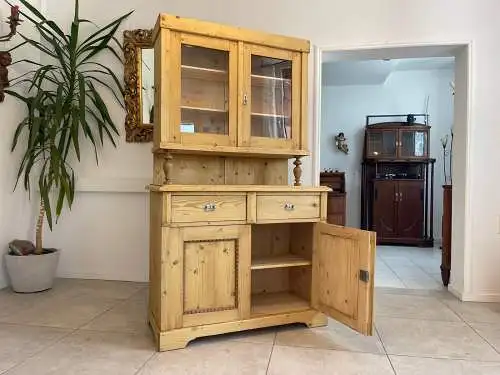 Gründerzeit Naturholschrank Küchenbuffet Küchenschrank Küchenkredenz G1703
