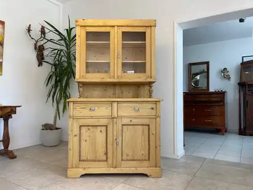 Gründerzeit Naturholschrank Küchenbuffet Küchenschrank Küchenkredenz G1703