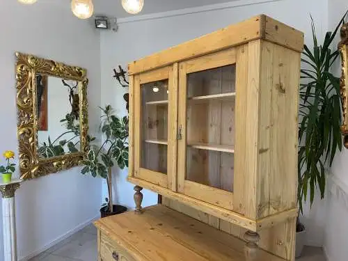 Gründerzeit Naturholschrank Küchenbuffet Küchenschrank Küchenkredenz G1703