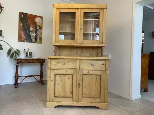 Gründerzeit Naturholschrank Küchenbuffet Küchenschrank Küchenkredenz G1703