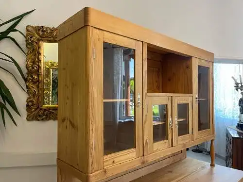 Jugendstil  Naturholschrank Küchenbuffet Küchenschrank Küchenkredenz G1705