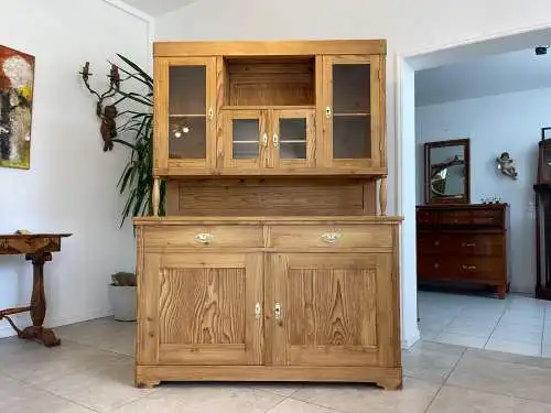 Jugendstil  Naturholschrank Küchenbuffet Küchenschrank Küchenkredenz G1705