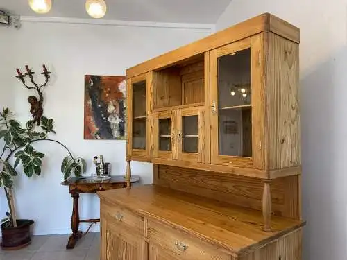 Jugendstil  Naturholschrank Küchenbuffet Küchenschrank Küchenkredenz G1705