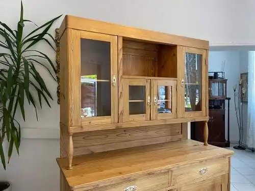 Jugendstil  Naturholschrank Küchenbuffet Küchenschrank Küchenkredenz G1705