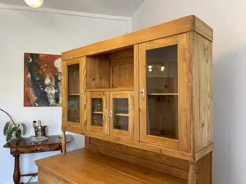 Jugendstil  Naturholschrank Küchenbuffet Küchenschrank Küchenkredenz G1705
